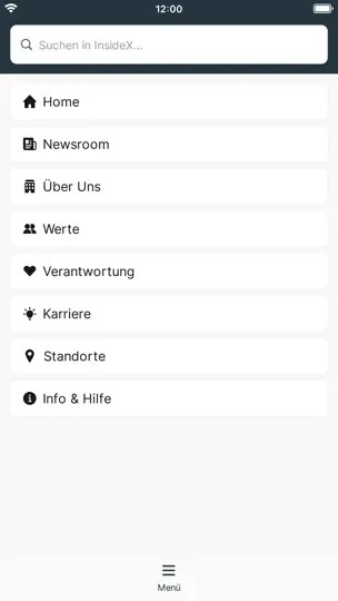 Screenshot von InsideX auf dem iPhone 2