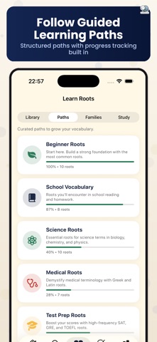 Vocab Roots by ChatStick iPhone screenshot