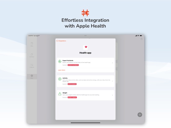 Calorieënteller Pro Tracker iPad app afbeelding 9