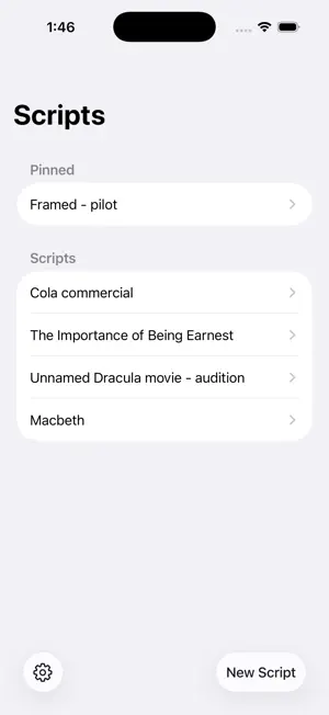 Run-Through: Line Rehearser screenshot 1