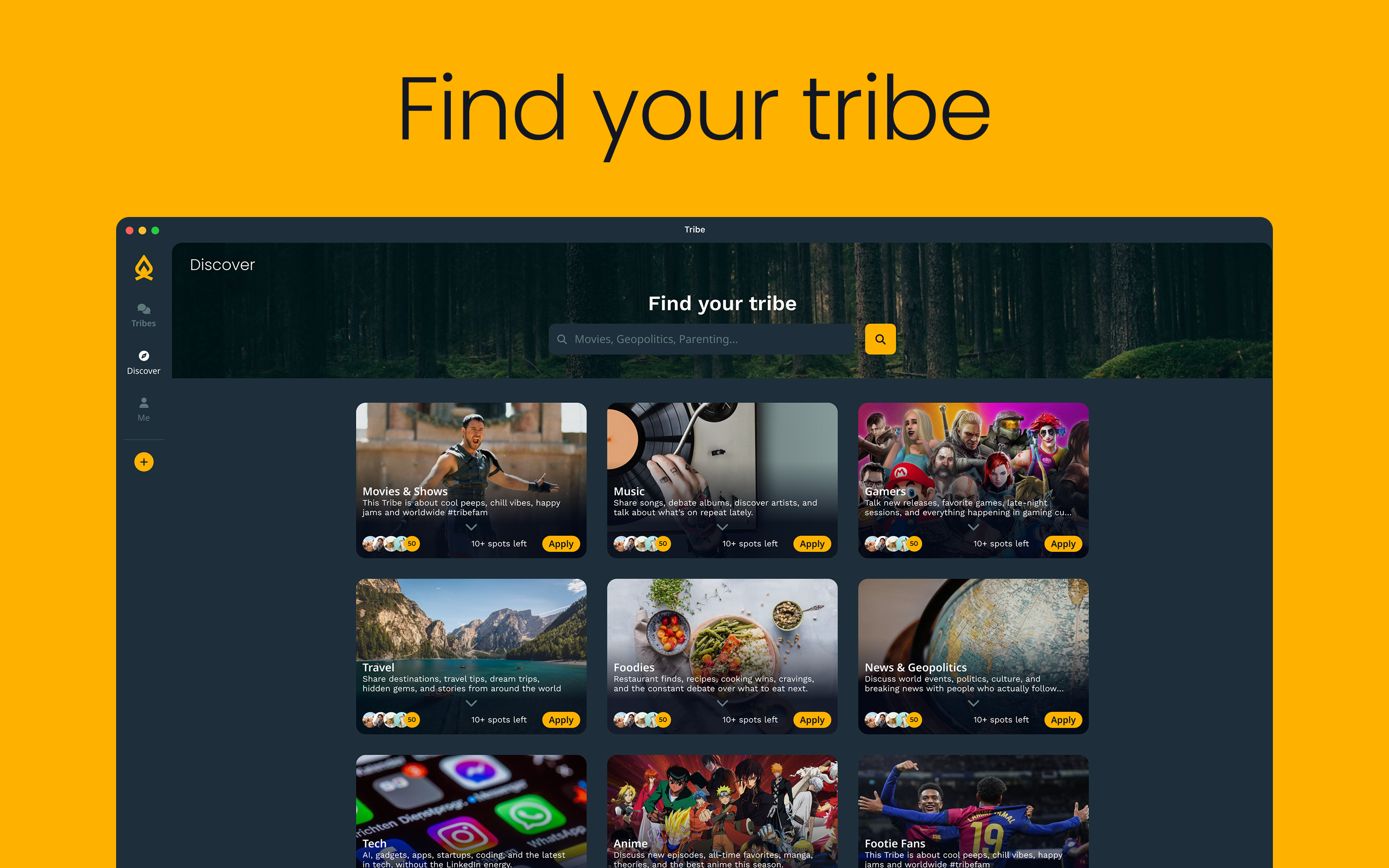 Tribe Chat - Find Your Tribe