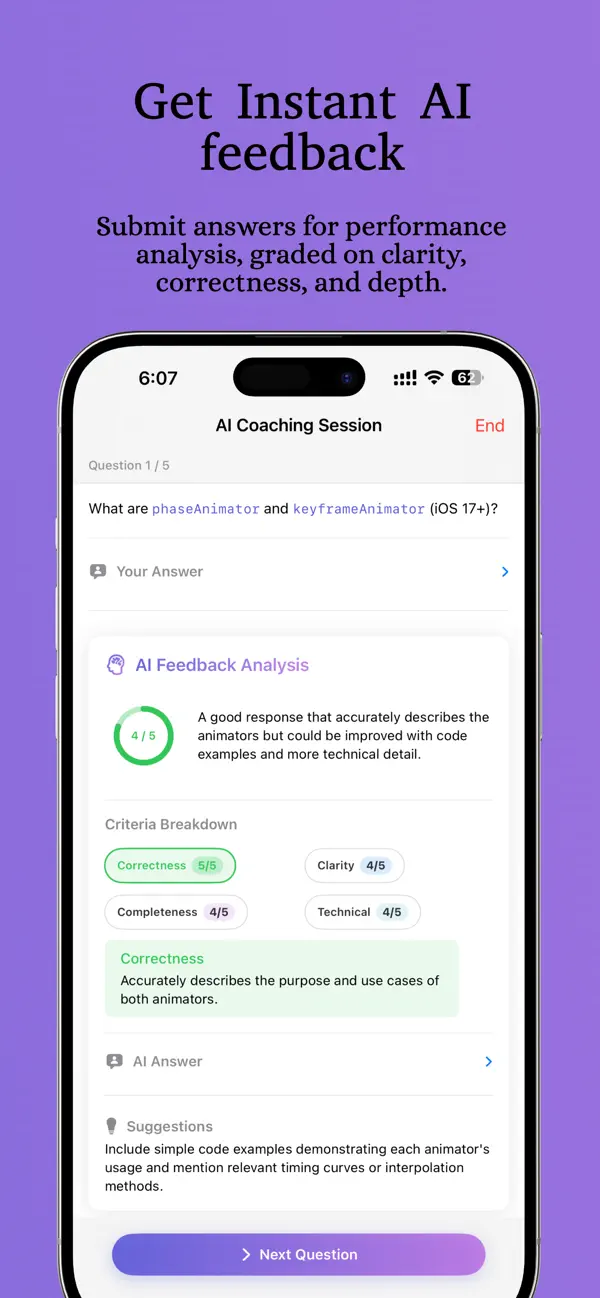 #4. Interview Genie (iOS) Ved: Abhinav Jha