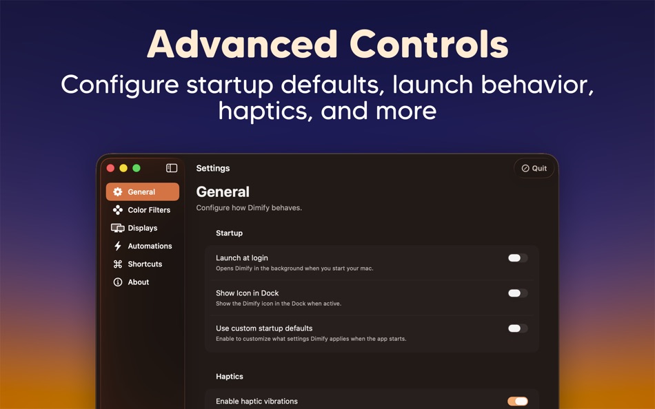 #7. Dimify (macOS) By: AdditionBySubtraction LLC