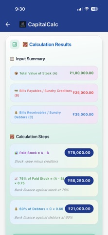 CapitalCalc-Banking Calculator screenshot