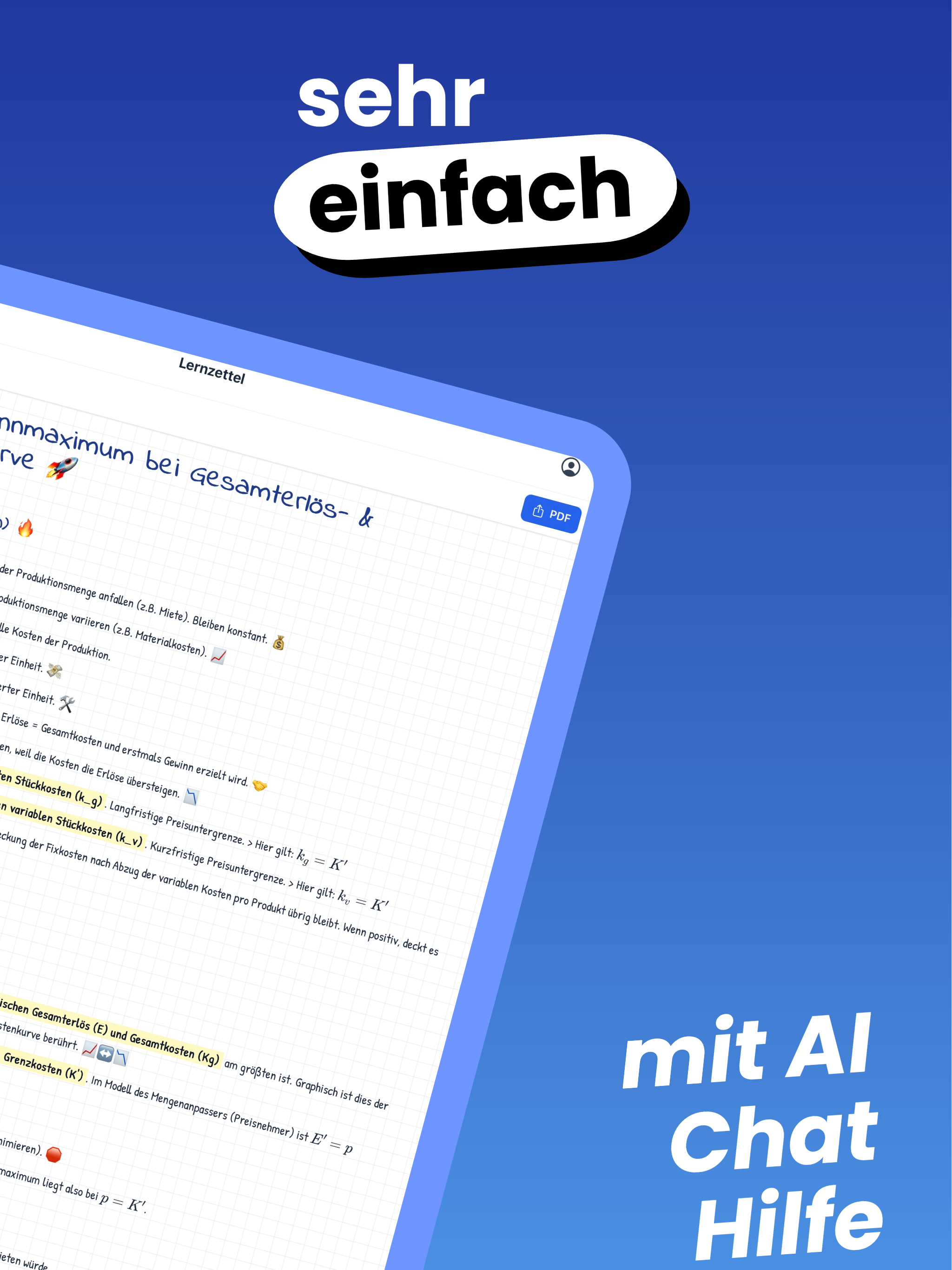 Lernzettel AI