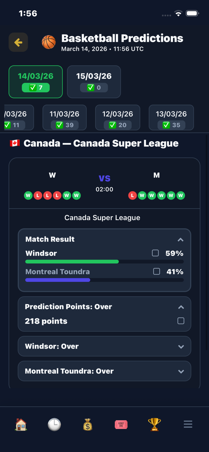 Tsapou AI Football Predictions screenshot 2