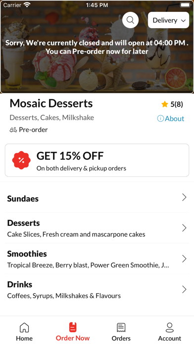 Mosaic Desserts Screenshot
