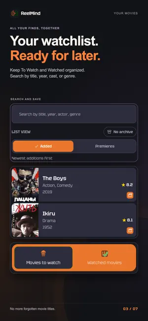 ReelMind: Film Tracker screenshot 3