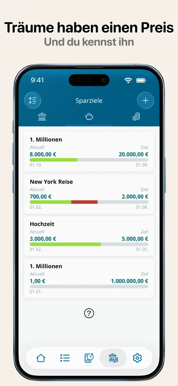 Haushaltsbuch MoneyControl iPhone App Screenshot 7 – Finanzen