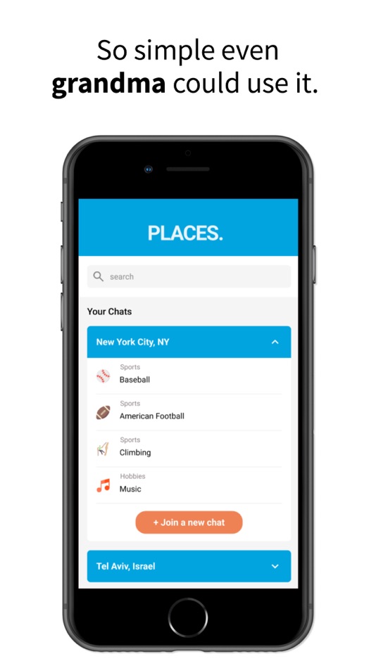 #4. Places: Local Group Chats (iOS) 由: Zachary Ebenfeld