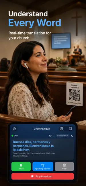 ChurchLingual: Live Translate screenshot 1