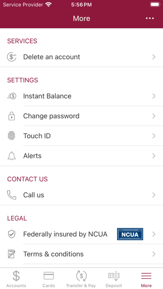 Fairfield Federal Credit Union Screenshot