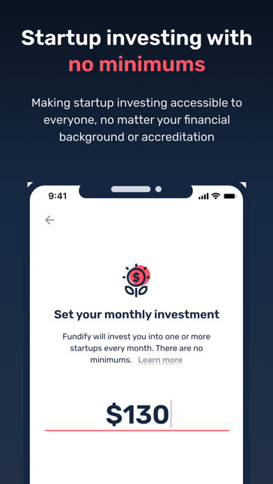 Fundify: Invest in Startups Screenshot