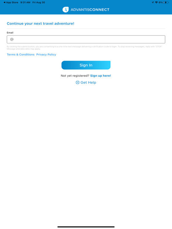 Advantis Connect iPad screenshot 1 - Business app