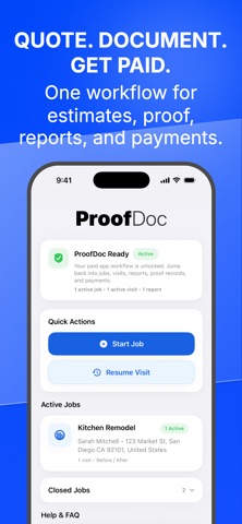 ProofDoc: Work Proof & Pay iPhone screenshot
