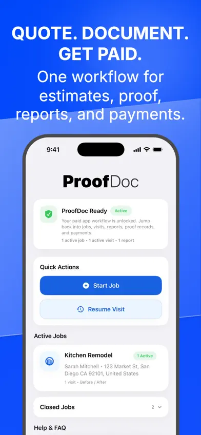 ProofDoc: Work Proof & Pay screenshot 1