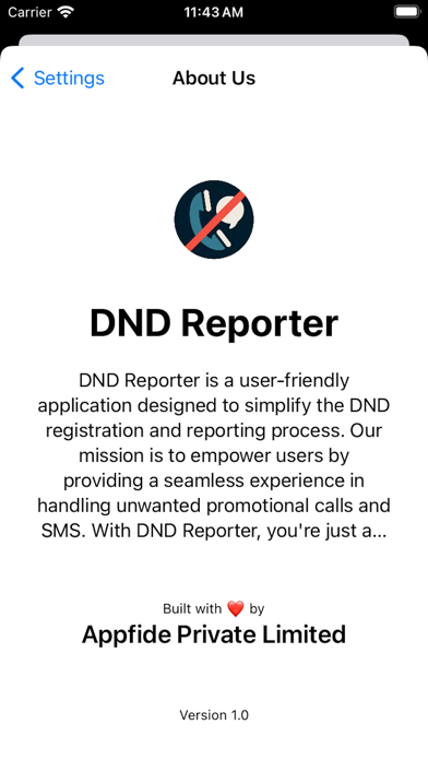 Do Not Disturb - DND Reporter Screenshot