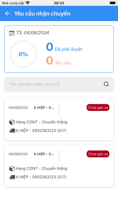 BK Logistics Screenshot