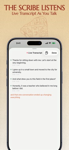 Thoth - Your Private AI Scribe iPhone screenshot