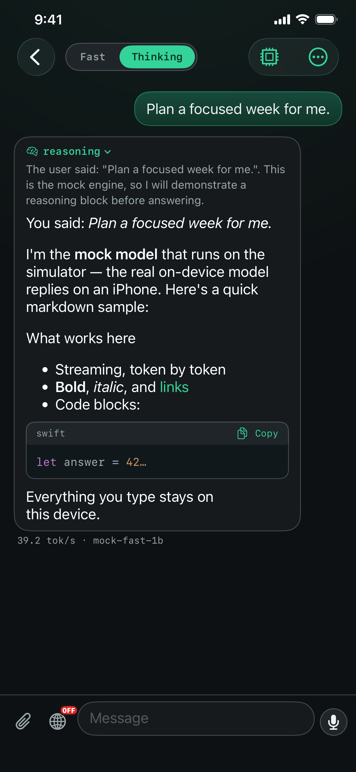 PrivacyLLM - On device AI screenshot 4