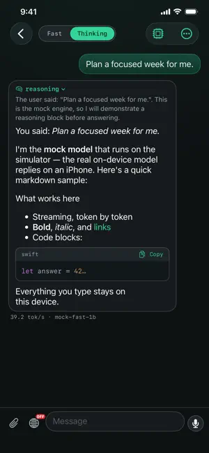 PrivacyLLM - On device AI screenshot 3