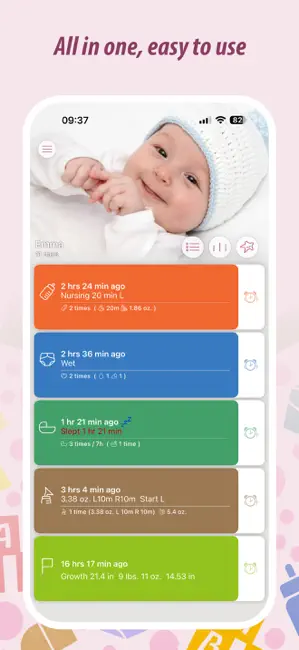 Baby Tracker - Newborn Log iPhone screenshot 1