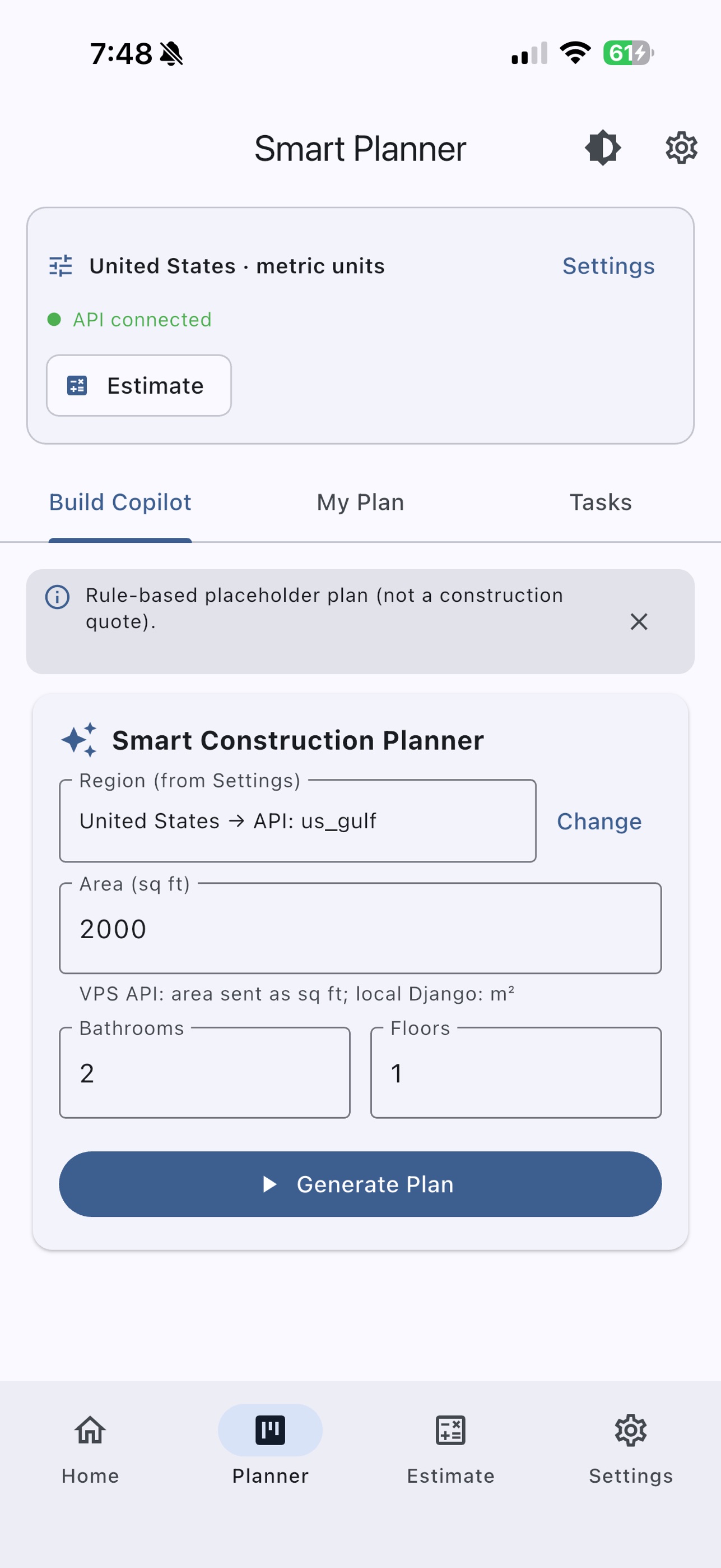 Screenshot 1 of SmartBuilders