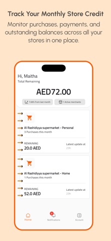 Sajjel – Debt Tracker iPhone screenshot