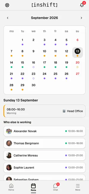 InShift - Shift Schedule screenshot 2