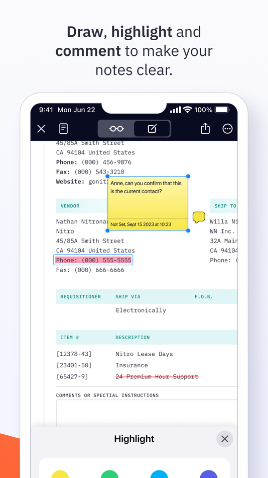 #5. Nitro PDF Pro: Read & Edit (iOS) Podle: Nitro Software, Inc.
