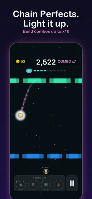 Bounceline: Neon Ball Hop screenshot 2