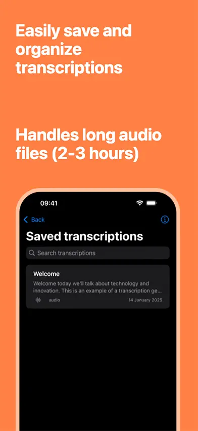 Transcriber offline manager screenshot 2