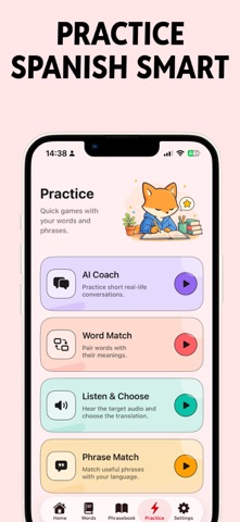 Spanish Learning App: Practice screenshot