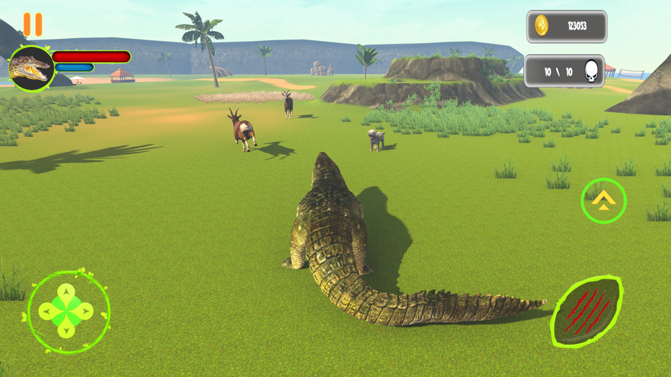 #1. Hungry Crocodile Simulator 3D (iOS) 由: Imran Sohail
