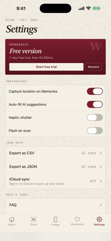 Wiine iPhone screenshot