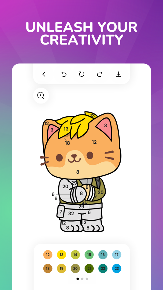 #4. Meownite Art: Color by Number (iOS) 由: Denis Batishchev