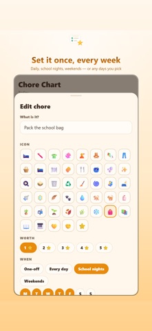 Chore Chart: Kids & Allowance iPhone screenshot