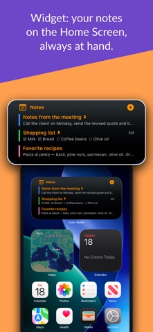 Colored Notes Simple - taking Screenshot 2 of 4