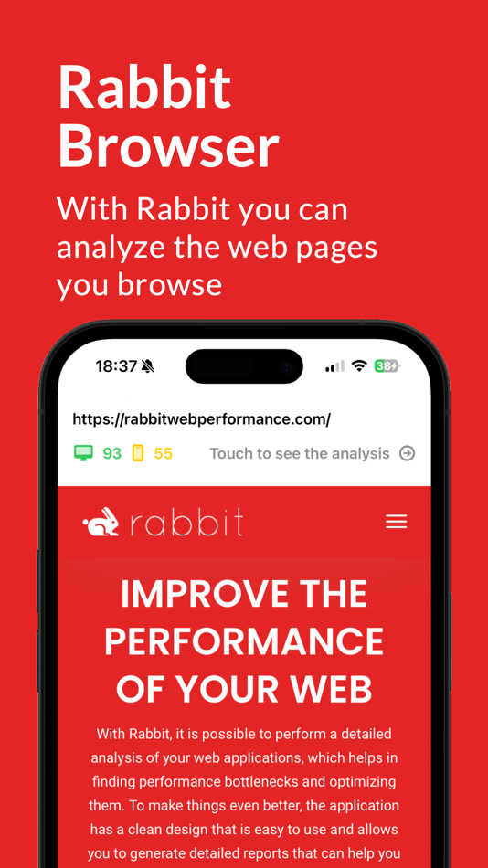 #4. Rabbit Web Performance (iOS) Podle: Mario Sevilla Montoya