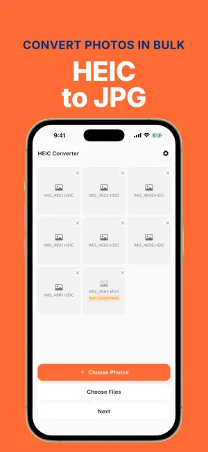 HEIC Converter: to JPG PNG screenshot 1