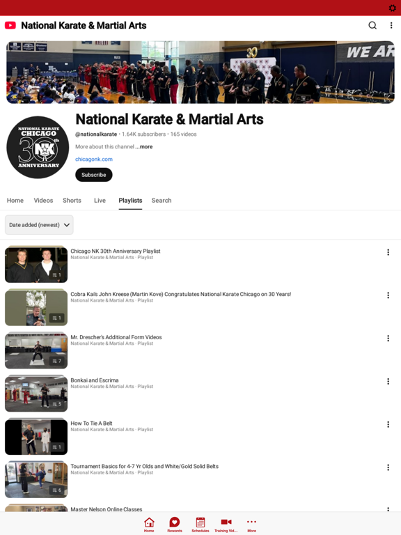 National Karate Schools iPad screenshot