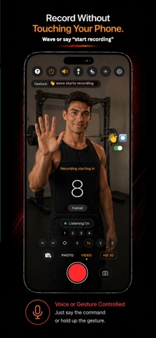 Wave Camera - Gesture & Voice Screenshot 1 of 6