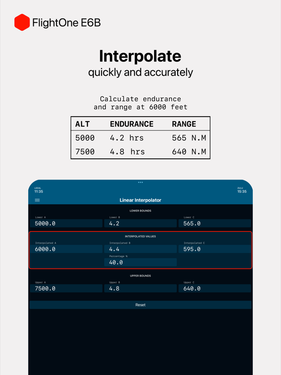 Screenshot #6 pour E6B Aviation Calculator - FLT9