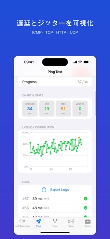 TinyNetTool NATタイプ判定 のスクリーンショット