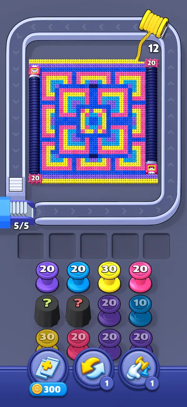 Yarn Loop: Knit Puzzle iOS Mod IPA screenshot 4 - iOS game interface