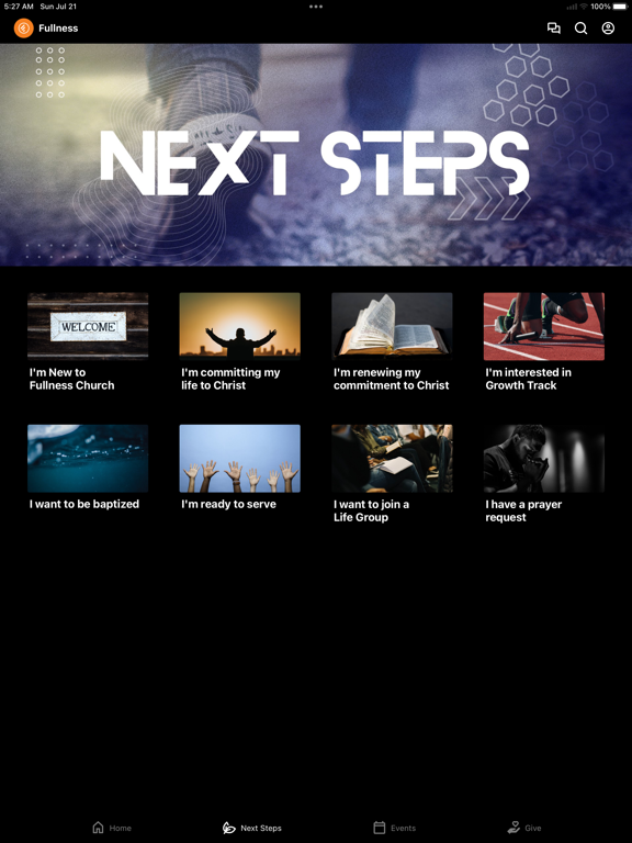 Fullness Church iPad screenshot 2 - Lifestyle app
