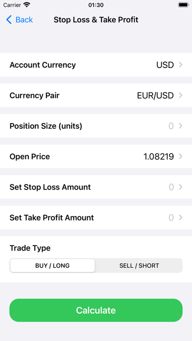 Forex Calculators for traders Screenshot