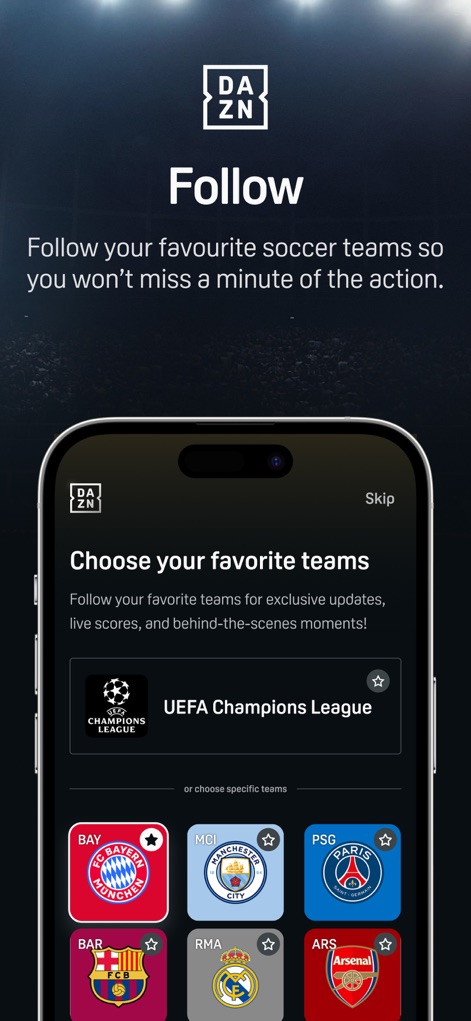 DAZN: Stream Live Sports - Personalize Your Feed
