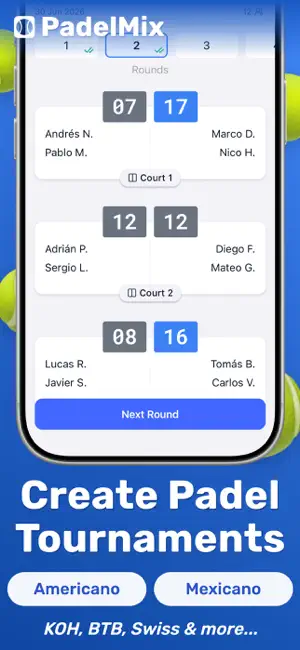 Padel Americano - PadelMix screenshot 1