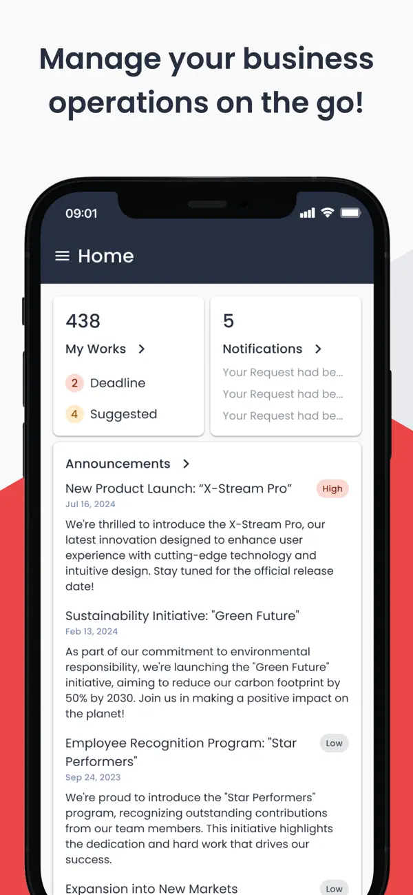 Screenshot #1 pour Anywork Mobile and Workflow